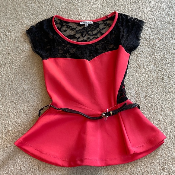 π 5 for $25 Charlotte Russe four peplum top bundle - Picture 3 of 16